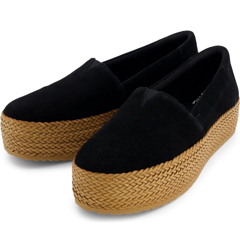 TOMS Women’s Valencia slip on platform 8